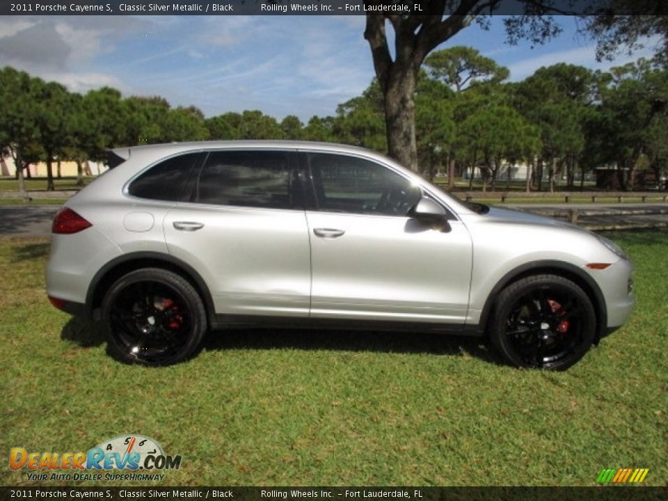 2011 Porsche Cayenne S Classic Silver Metallic / Black Photo #11