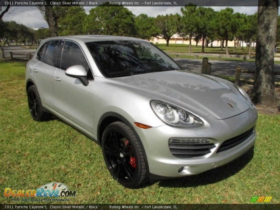 2011 Porsche Cayenne S Classic Silver Metallic / Black Photo #13