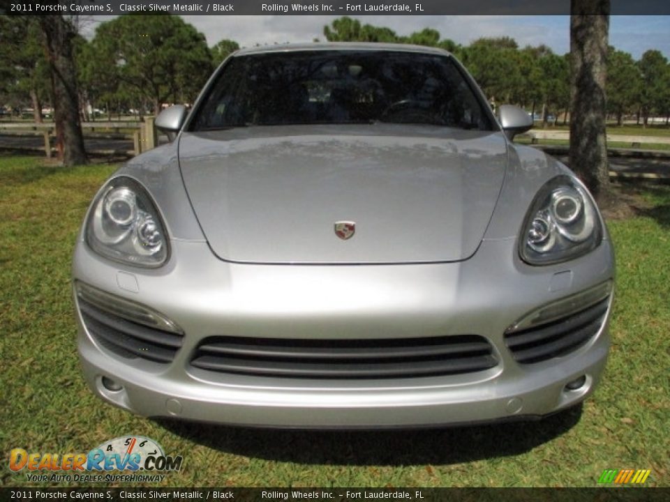 2011 Porsche Cayenne S Classic Silver Metallic / Black Photo #15