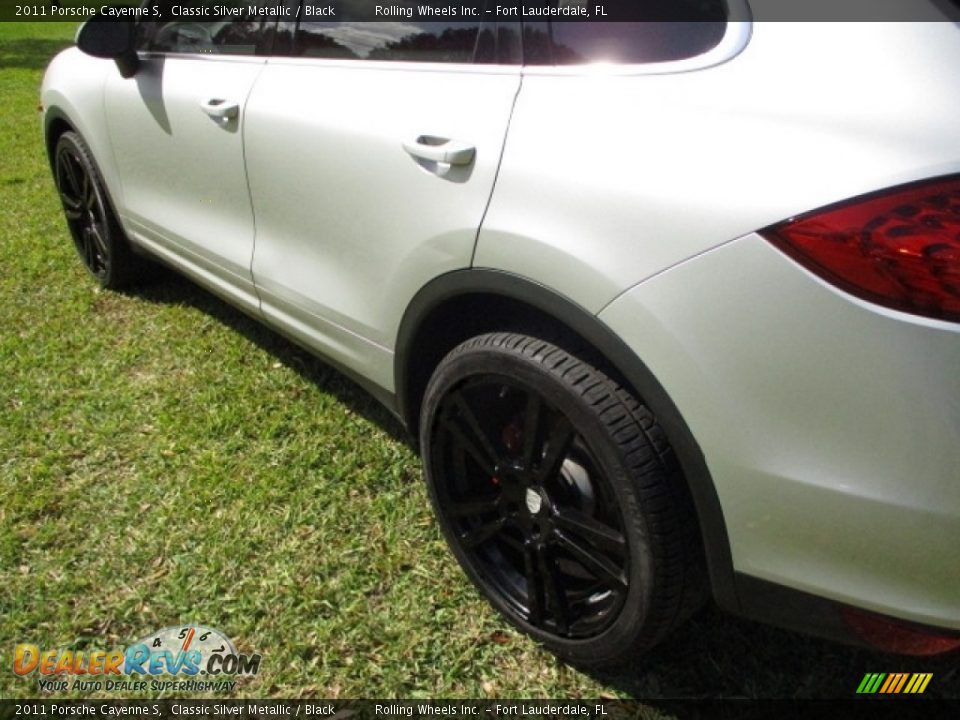 2011 Porsche Cayenne S Classic Silver Metallic / Black Photo #27