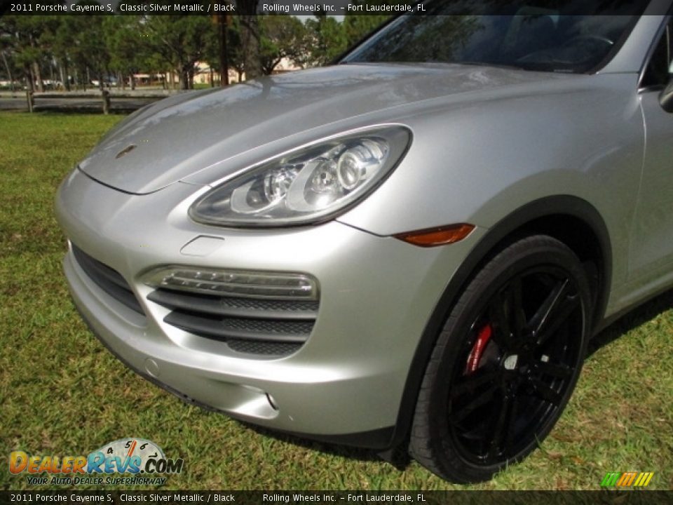 2011 Porsche Cayenne S Classic Silver Metallic / Black Photo #31