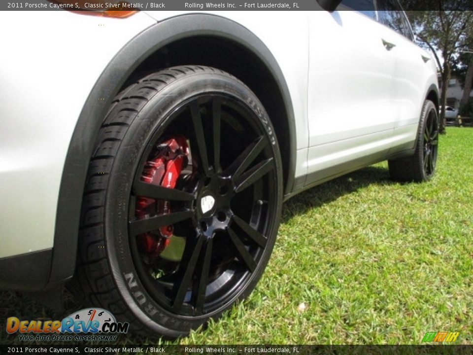 2011 Porsche Cayenne S Classic Silver Metallic / Black Photo #34