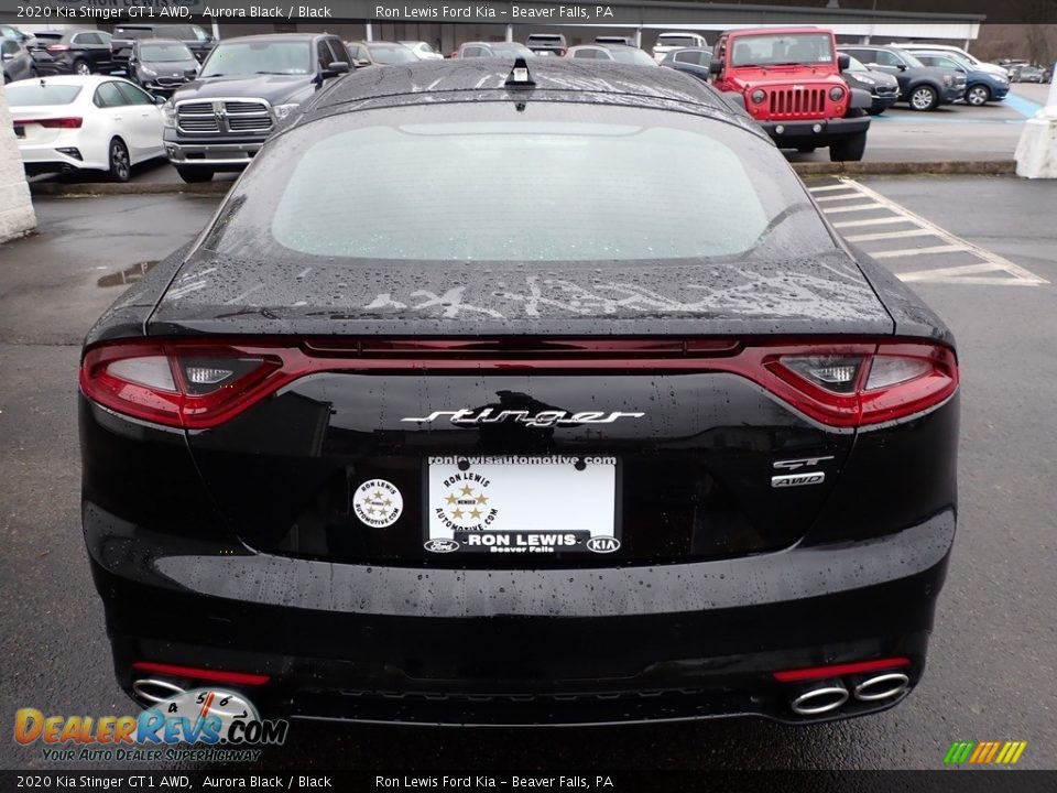 2020 Kia Stinger GT1 AWD Aurora Black / Black Photo #3
