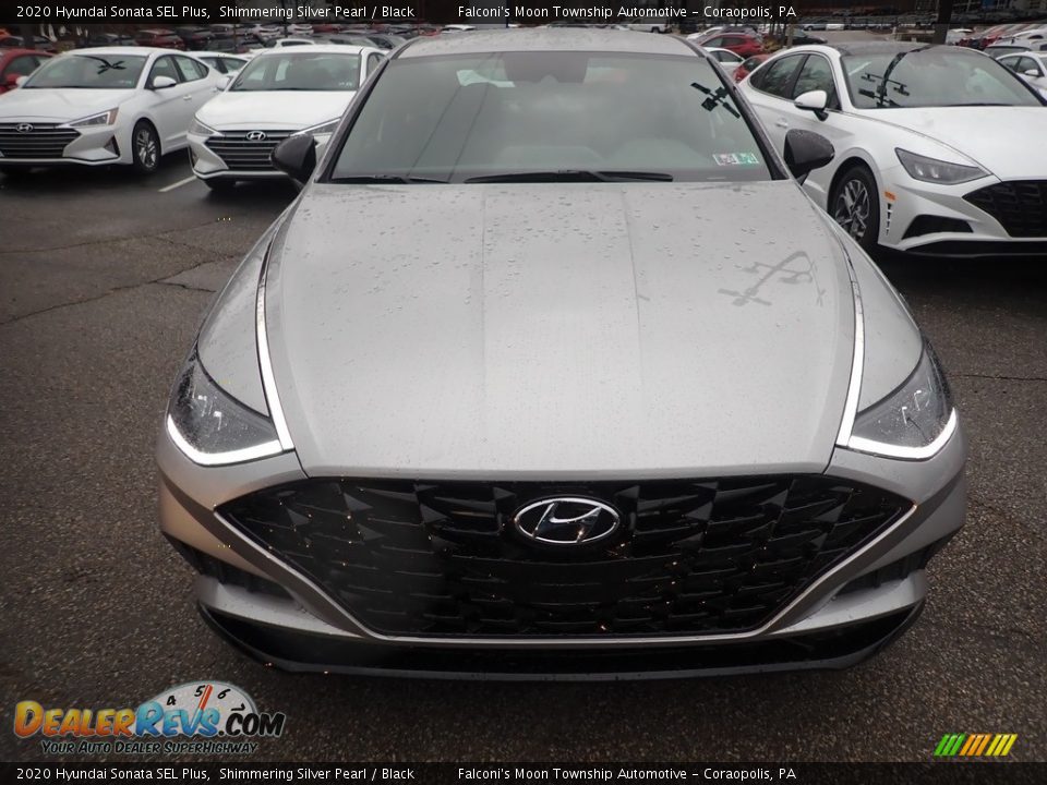 2020 Hyundai Sonata SEL Plus Shimmering Silver Pearl / Black Photo #4