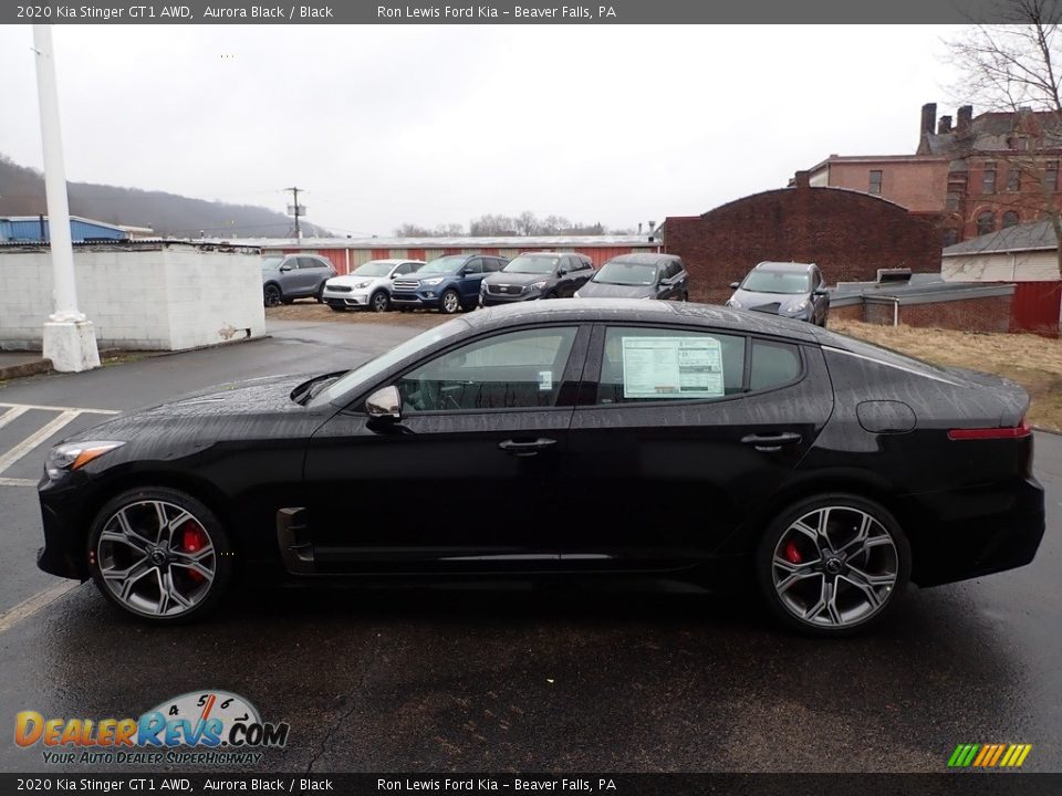 Aurora Black 2020 Kia Stinger GT1 AWD Photo #6