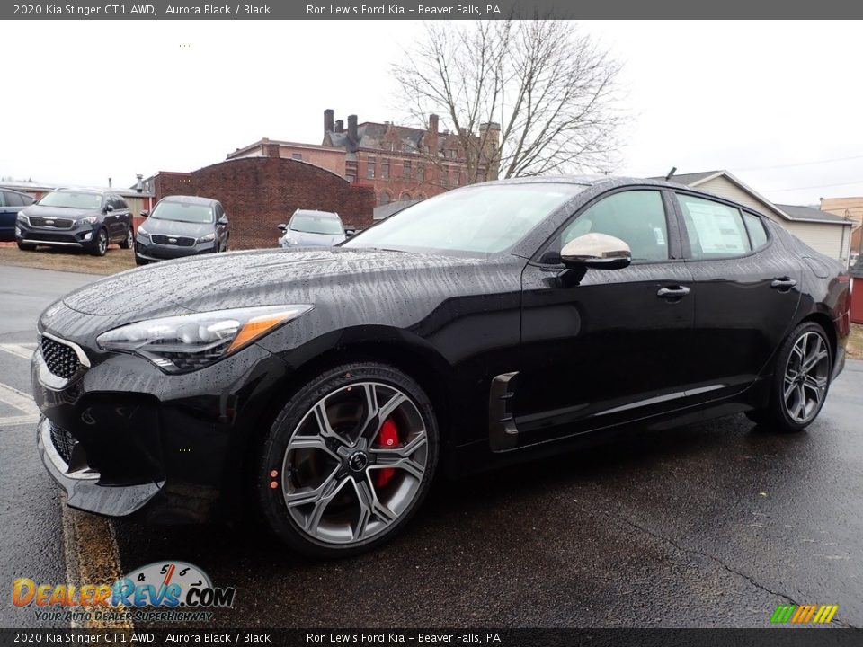 Aurora Black 2020 Kia Stinger GT1 AWD Photo #7