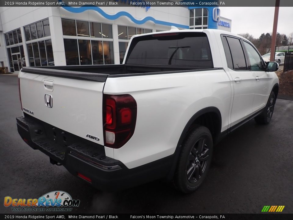 2019 Honda Ridgeline Sport AWD White Diamond Pearl / Black Photo #4