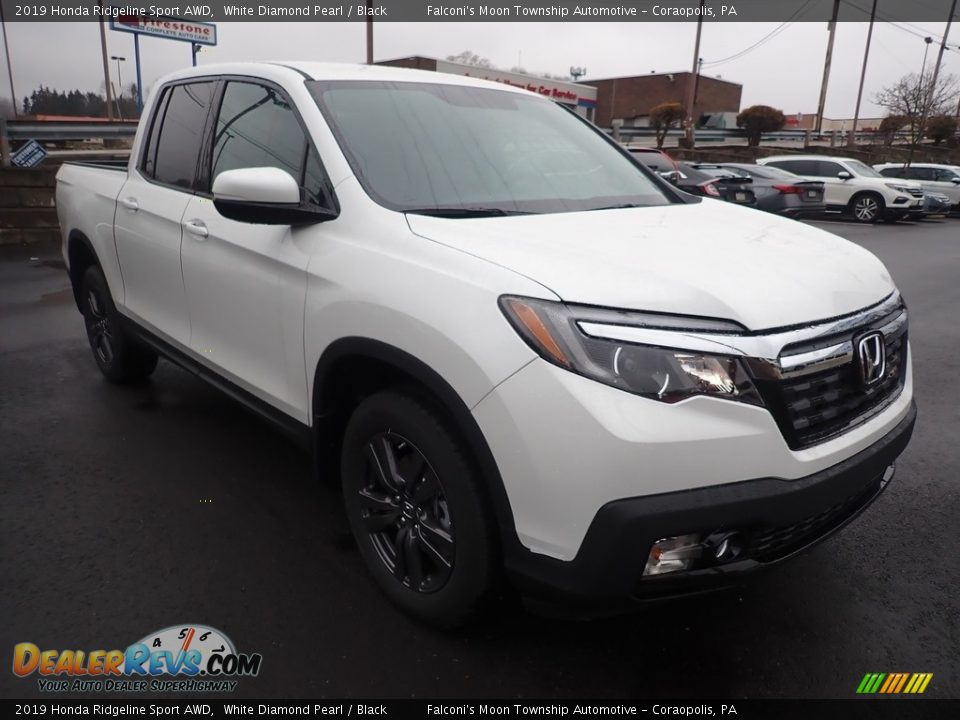 2019 Honda Ridgeline Sport AWD White Diamond Pearl / Black Photo #5