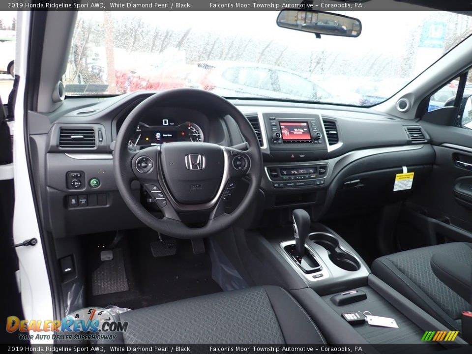 2019 Honda Ridgeline Sport AWD White Diamond Pearl / Black Photo #9