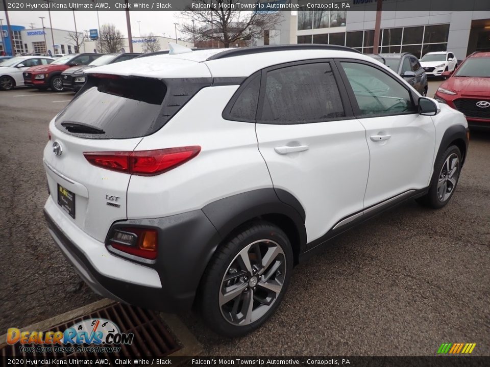 2020 Hyundai Kona Ultimate AWD Chalk White / Black Photo #2