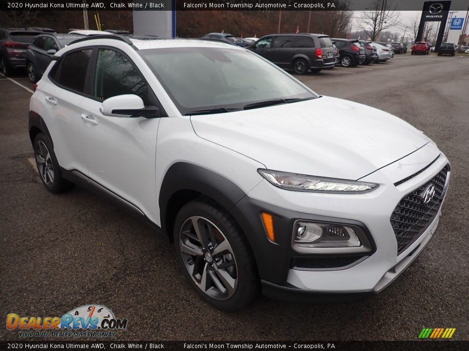2020 Hyundai Kona Ultimate AWD Chalk White / Black Photo #3
