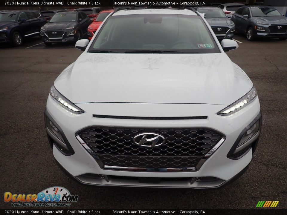 2020 Hyundai Kona Ultimate AWD Chalk White / Black Photo #4