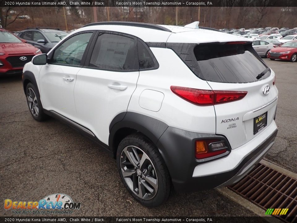 2020 Hyundai Kona Ultimate AWD Chalk White / Black Photo #6