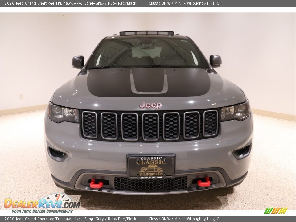 2020 Jeep Grand Cherokee Trailhawk 4x4 Sting-Gray / Ruby Red/Black Photo #2