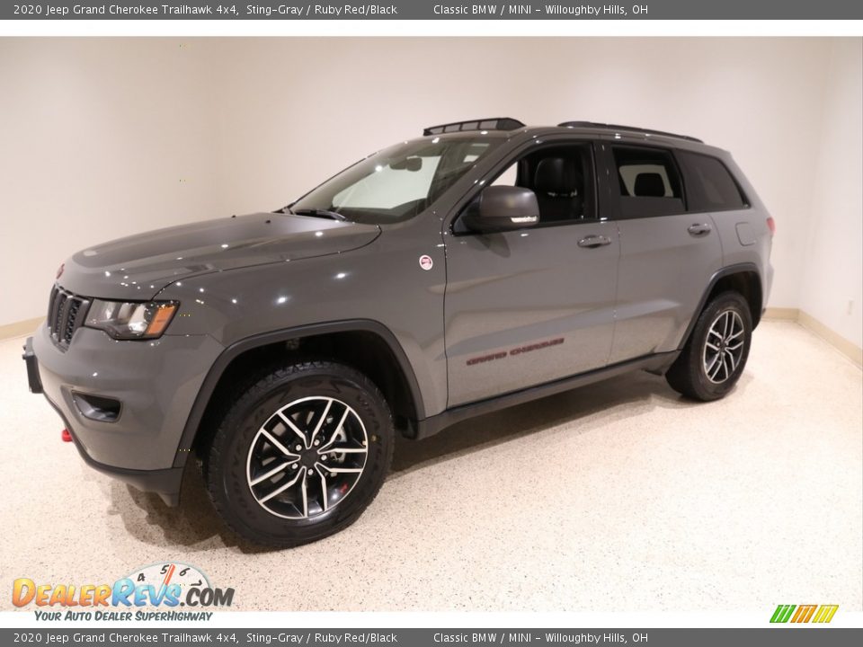 2020 Jeep Grand Cherokee Trailhawk 4x4 Sting-Gray / Ruby Red/Black Photo #3