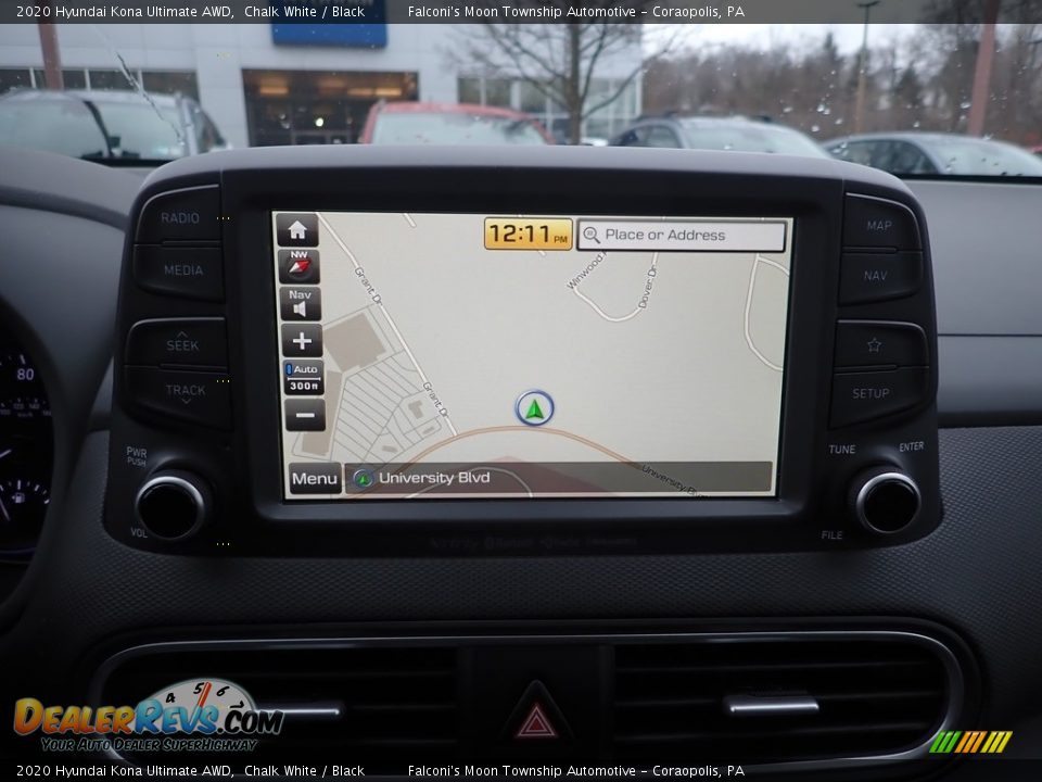 2020 Hyundai Kona Ultimate AWD Chalk White / Black Photo #15