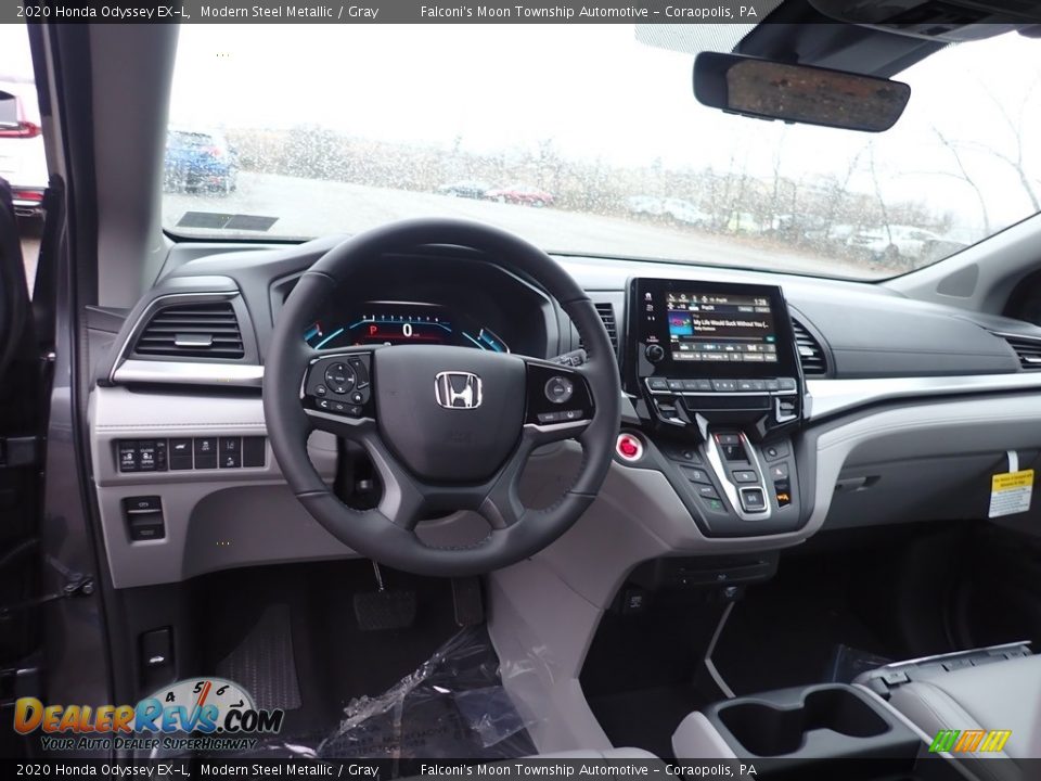 2020 Honda Odyssey EX-L Modern Steel Metallic / Gray Photo #10