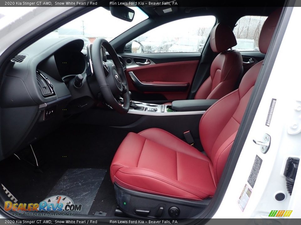 Red Interior - 2020 Kia Stinger GT AWD Photo #13