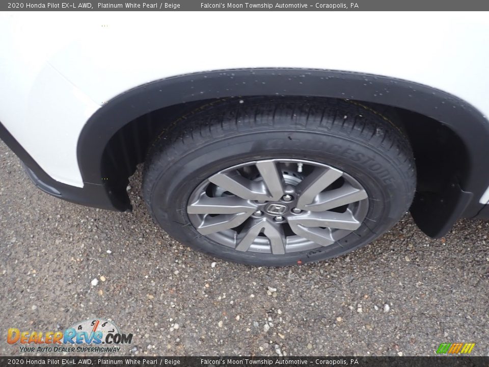 2020 Honda Pilot EX-L AWD Platinum White Pearl / Beige Photo #7