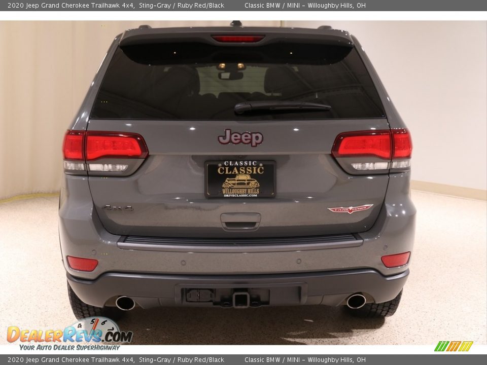 2020 Jeep Grand Cherokee Trailhawk 4x4 Sting-Gray / Ruby Red/Black Photo #25