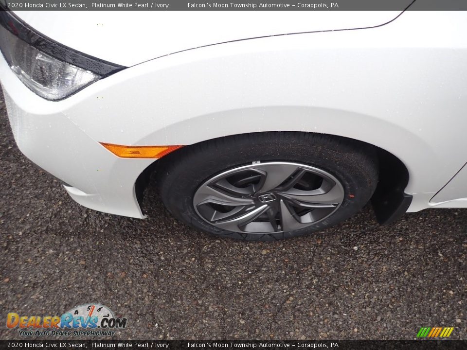 2020 Honda Civic LX Sedan Platinum White Pearl / Ivory Photo #8
