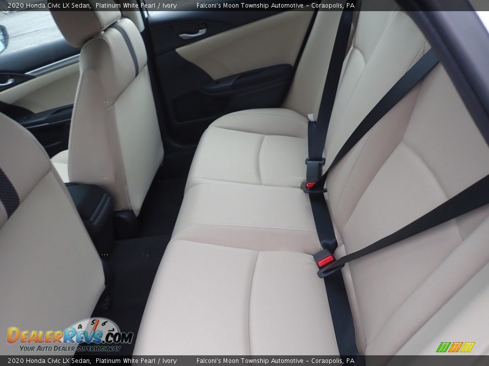2020 Honda Civic LX Sedan Platinum White Pearl / Ivory Photo #10