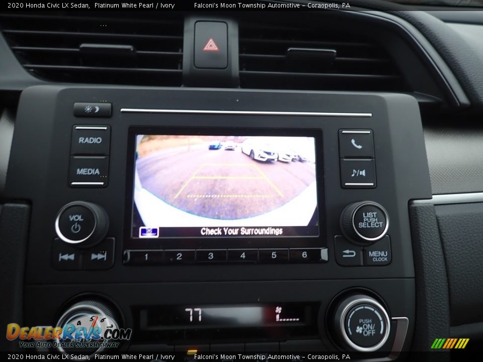 2020 Honda Civic LX Sedan Platinum White Pearl / Ivory Photo #15