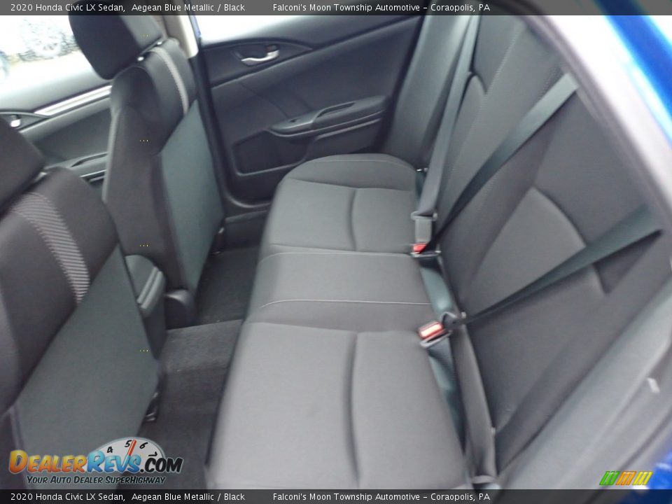 2020 Honda Civic LX Sedan Aegean Blue Metallic / Black Photo #10