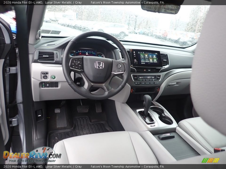 Gray Interior - 2020 Honda Pilot EX-L AWD Photo #10