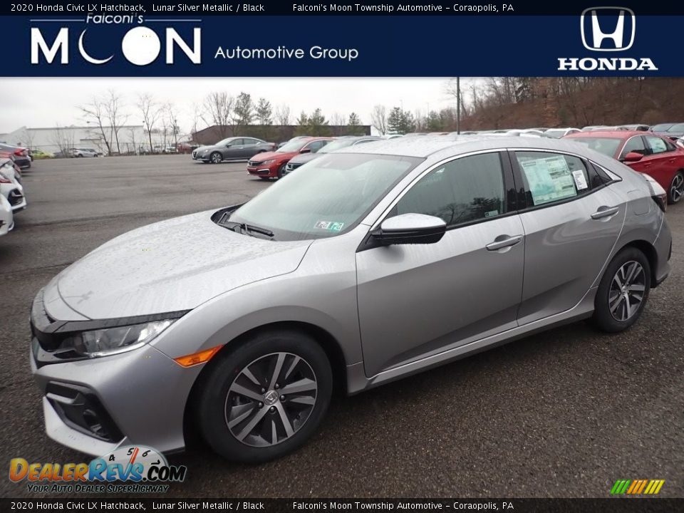 2020 Honda Civic LX Hatchback Lunar Silver Metallic / Black Photo #1