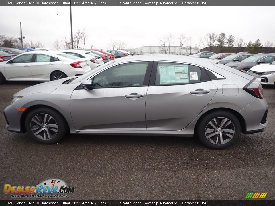 Lunar Silver Metallic 2020 Honda Civic LX Hatchback Photo #2