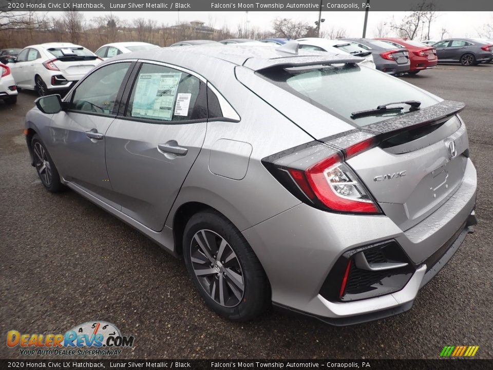 2020 Honda Civic LX Hatchback Lunar Silver Metallic / Black Photo #3
