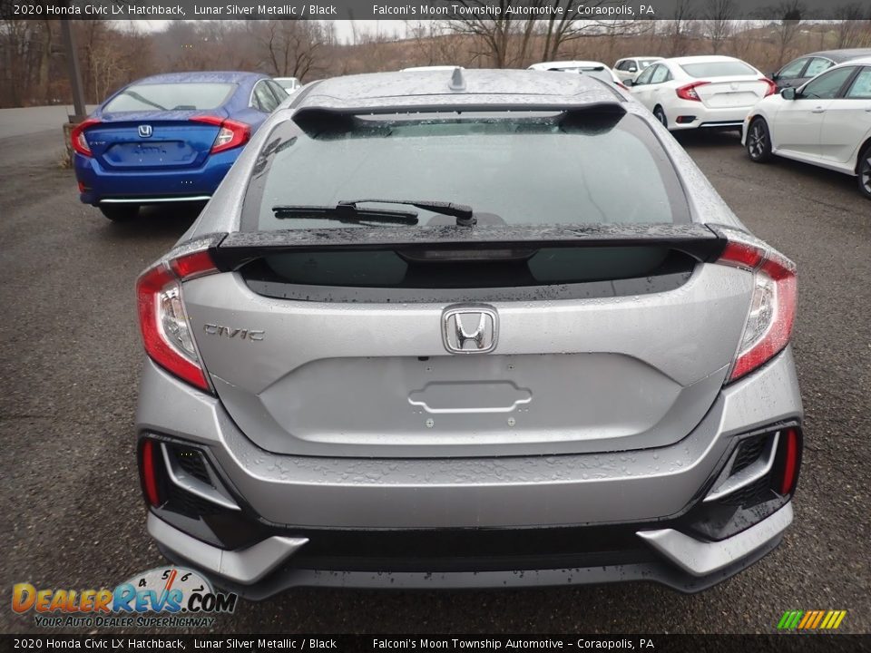 2020 Honda Civic LX Hatchback Lunar Silver Metallic / Black Photo #4