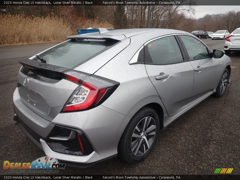 2020 Honda Civic LX Hatchback Lunar Silver Metallic / Black Photo #5