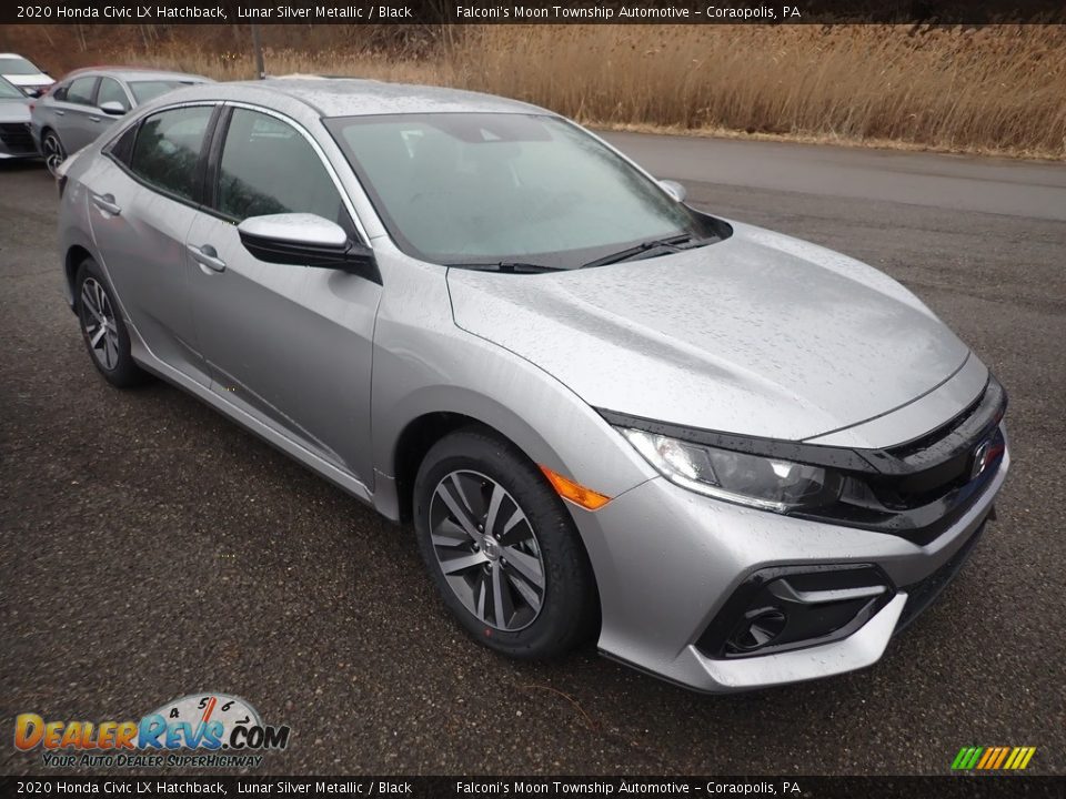 Front 3/4 View of 2020 Honda Civic LX Hatchback Photo #6