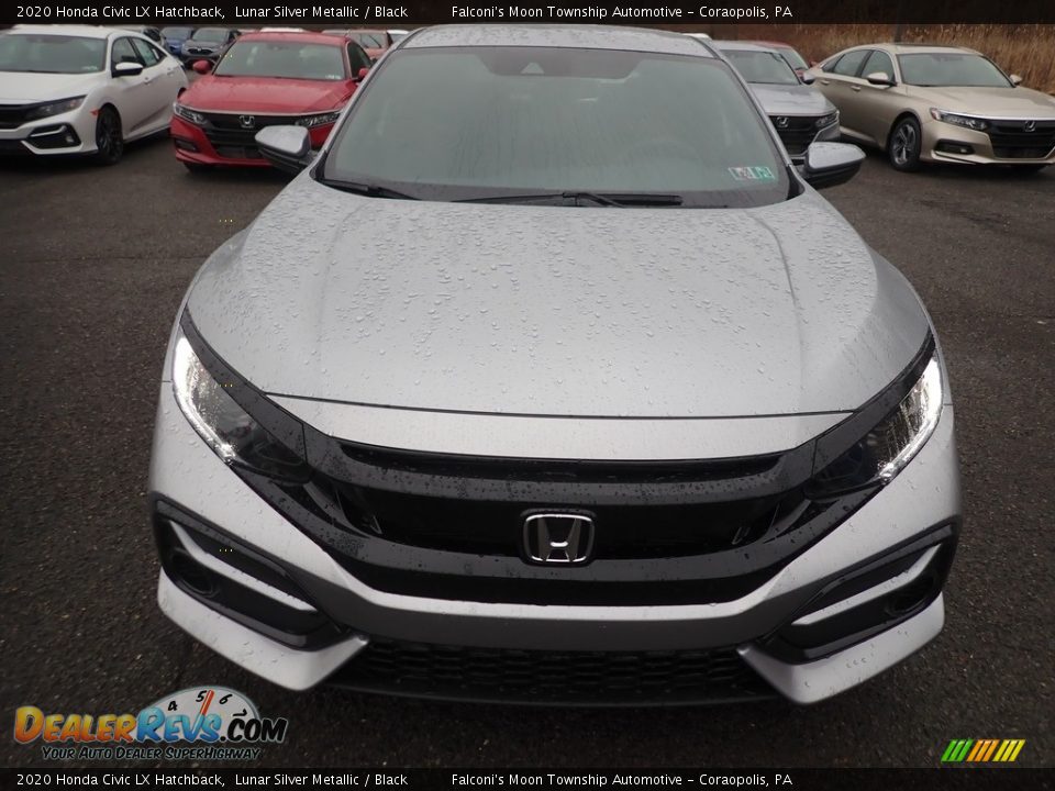 2020 Honda Civic LX Hatchback Lunar Silver Metallic / Black Photo #7