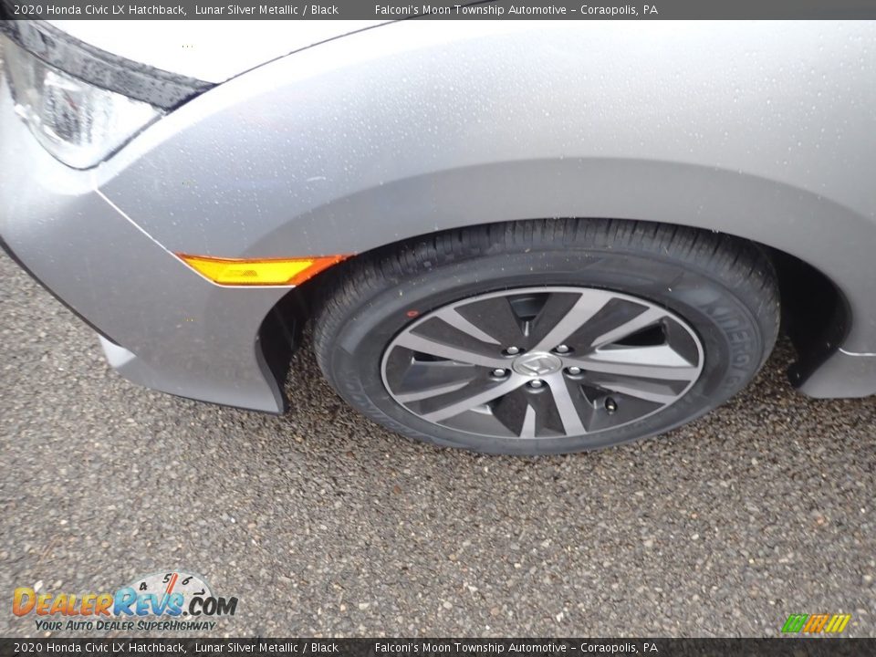 2020 Honda Civic LX Hatchback Lunar Silver Metallic / Black Photo #8