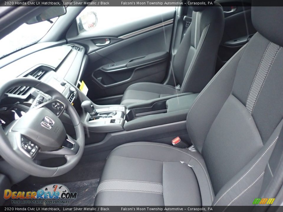 Front Seat of 2020 Honda Civic LX Hatchback Photo #9