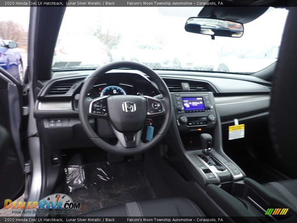 2020 Honda Civic LX Hatchback Lunar Silver Metallic / Black Photo #11