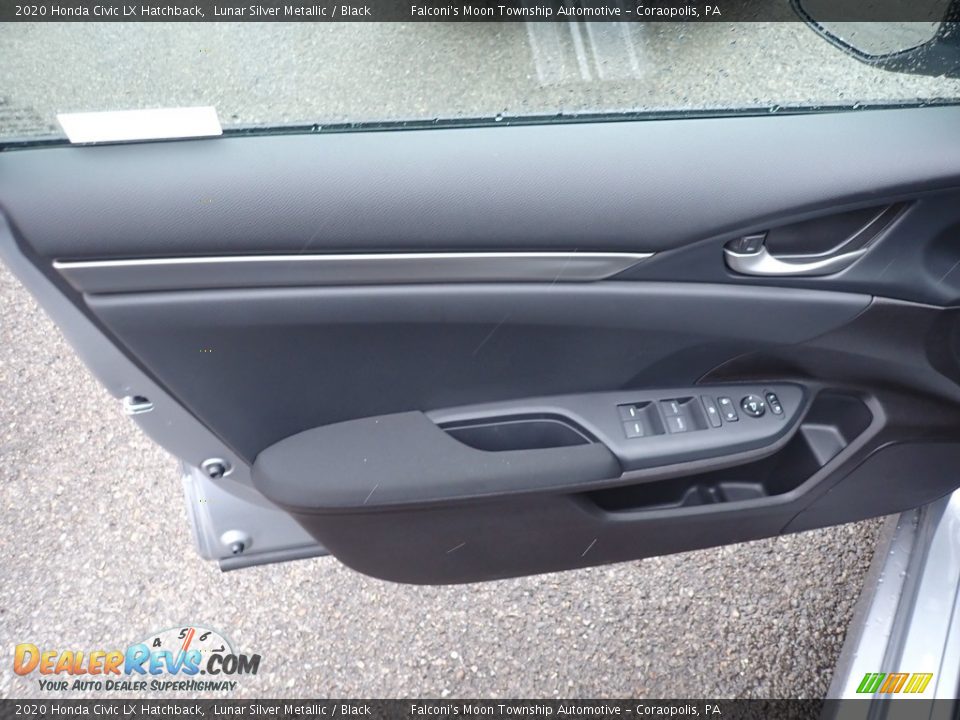 2020 Honda Civic LX Hatchback Lunar Silver Metallic / Black Photo #12