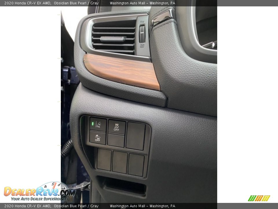 2020 Honda CR-V EX AWD Obsidian Blue Pearl / Gray Photo #12
