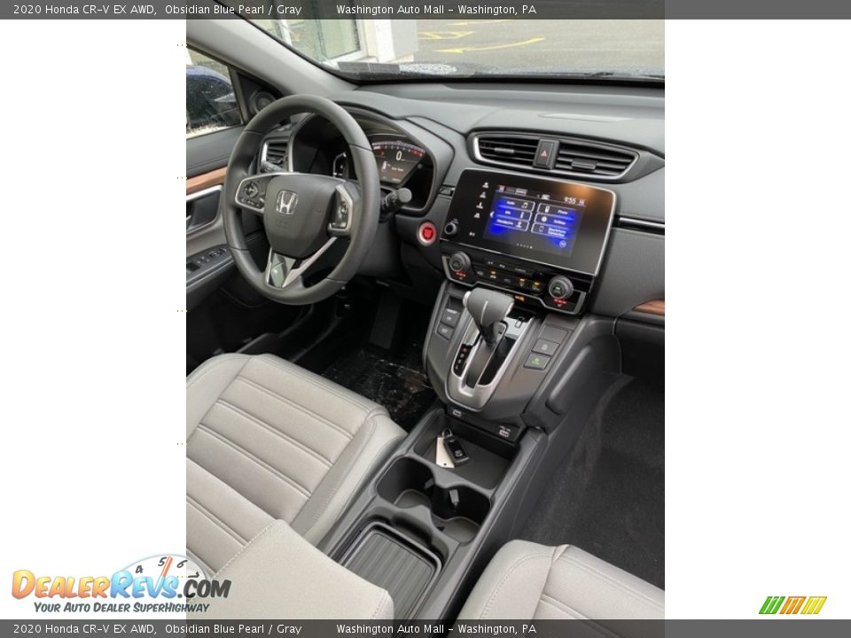 2020 Honda CR-V EX AWD Obsidian Blue Pearl / Gray Photo #25