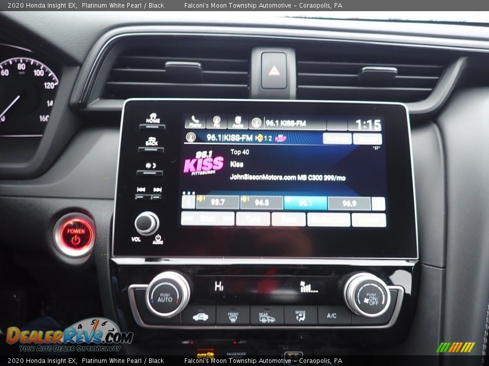 2020 Honda Insight EX Platinum White Pearl / Black Photo #13