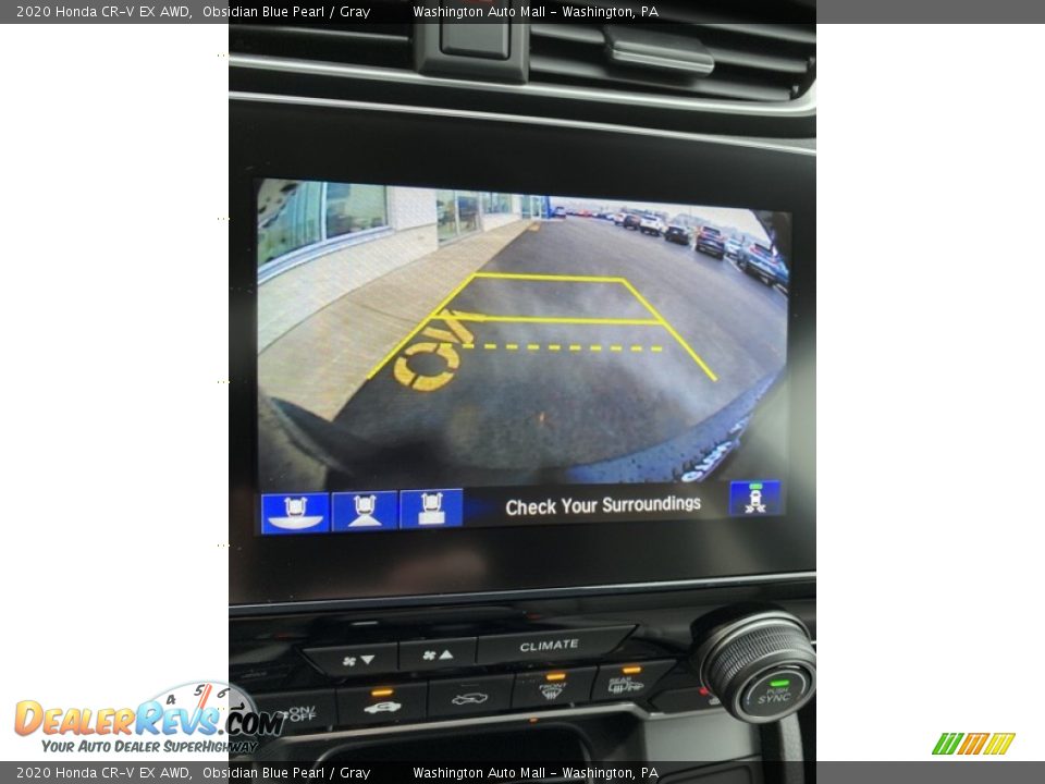 2020 Honda CR-V EX AWD Obsidian Blue Pearl / Gray Photo #30