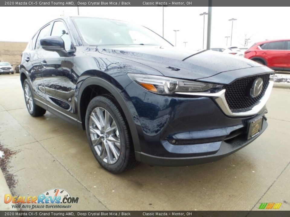 2020 Mazda CX-5 Grand Touring AWD Deep Crystal Blue Mica / Black Photo #1