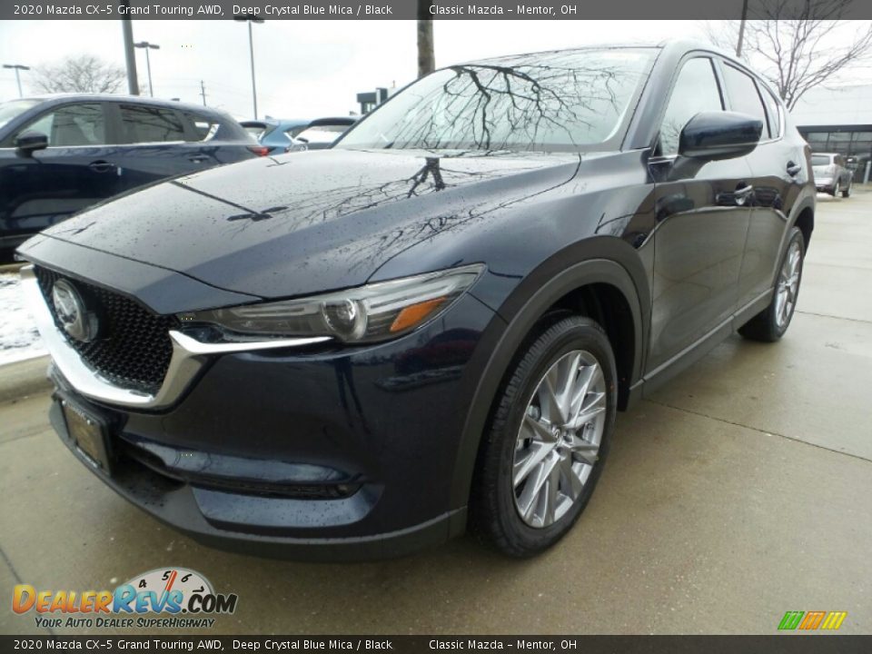 2020 Mazda CX-5 Grand Touring AWD Deep Crystal Blue Mica / Black Photo #3