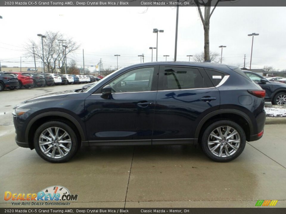 2020 Mazda CX-5 Grand Touring AWD Deep Crystal Blue Mica / Black Photo #4