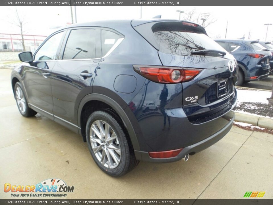2020 Mazda CX-5 Grand Touring AWD Deep Crystal Blue Mica / Black Photo #5