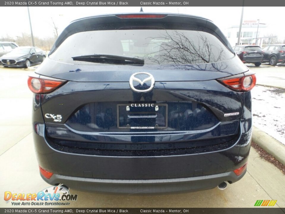 2020 Mazda CX-5 Grand Touring AWD Deep Crystal Blue Mica / Black Photo #6