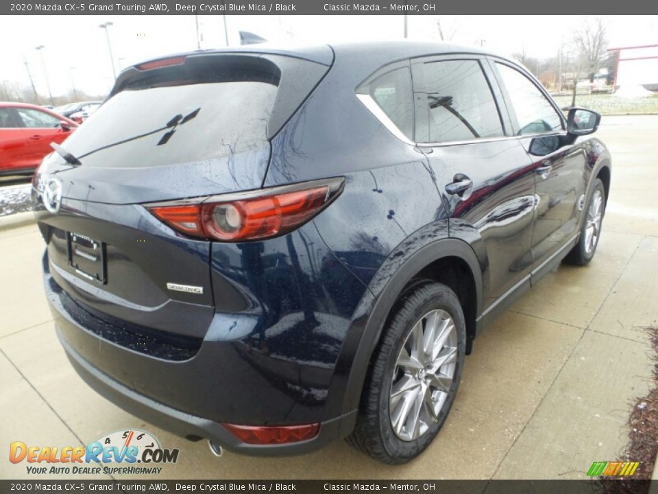 2020 Mazda CX-5 Grand Touring AWD Deep Crystal Blue Mica / Black Photo #7